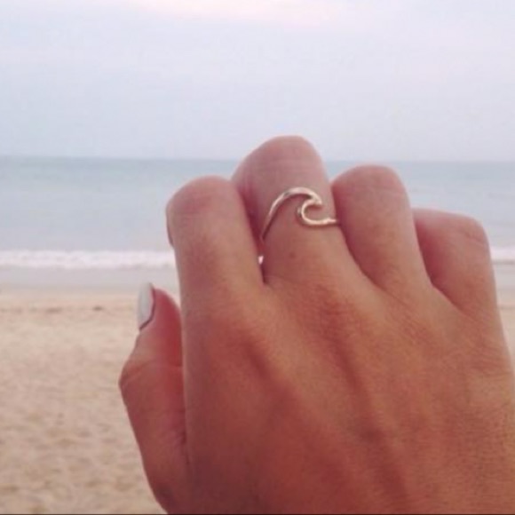 Surf Wave Rings - Gold - Picture 5 of 5